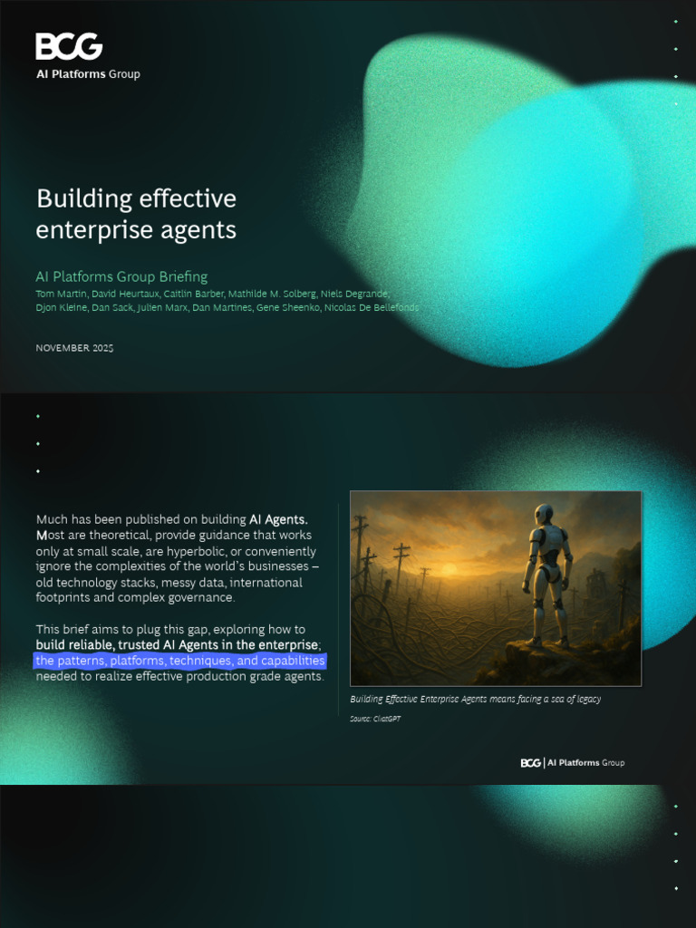 Building Effective Enterprise AI Agents | PDF | Computing