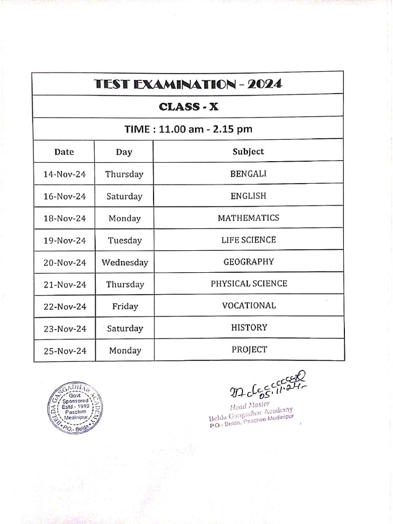 X - Routine - Test Examination | PDF