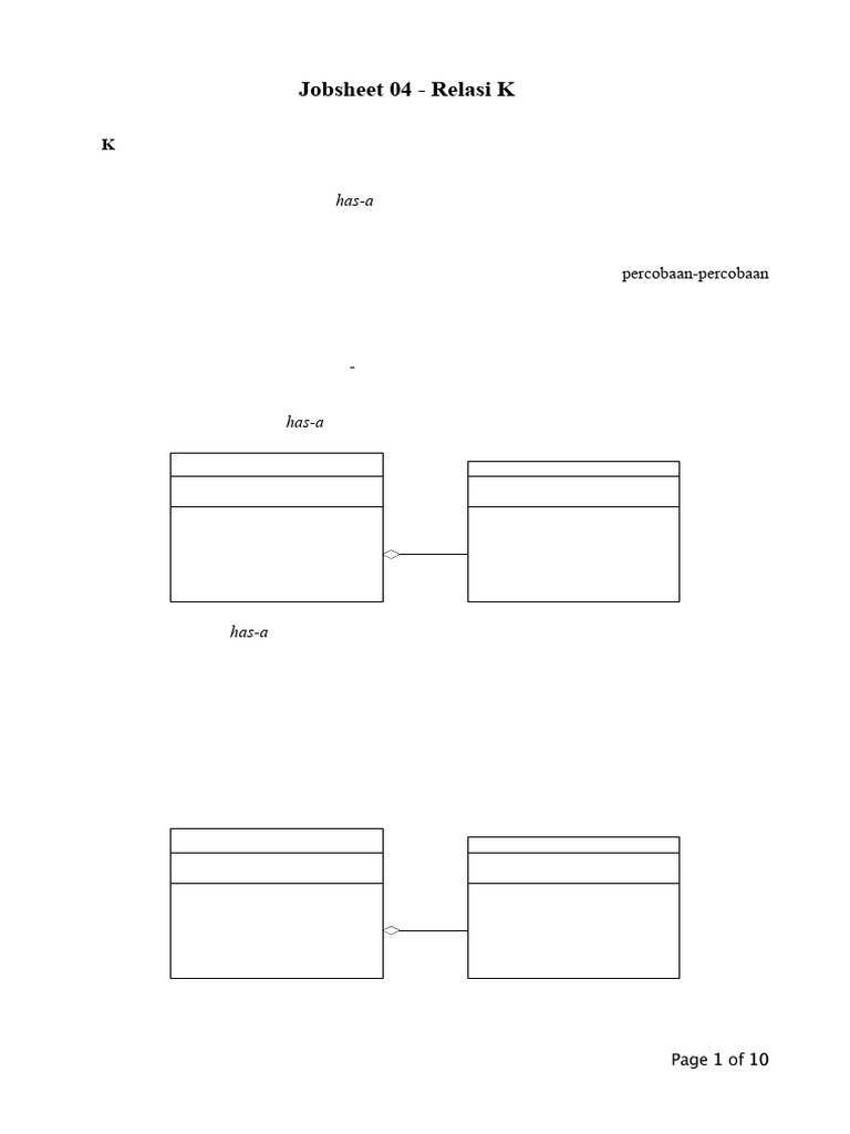 Relasi Kelas dalam Pemrograman Java | PDF