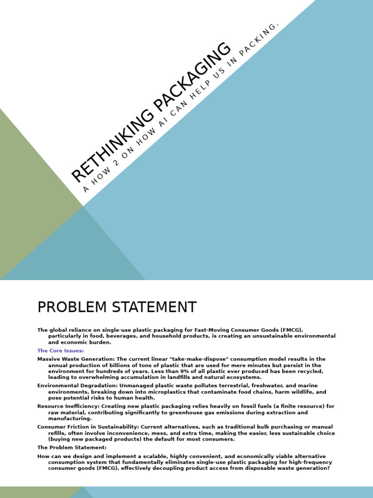 AI Solutions for Sustainable Packaging | PDF | Plastic | Sustainability