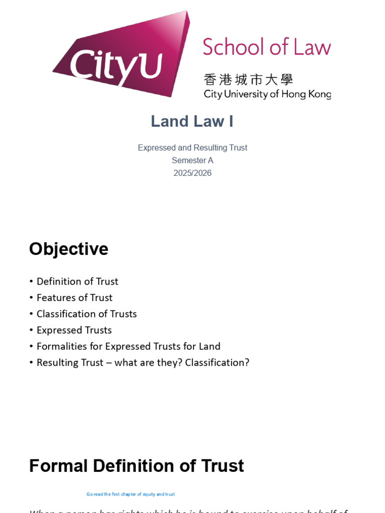 Understanding Expressed and Resulting Trusts | PDF | Natural Resources ...