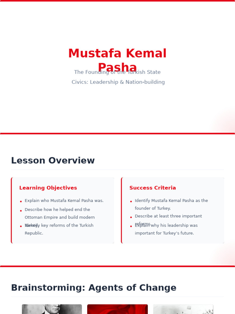 Mustafa Kemal Pasha: Founder of Turkey | PDF | Mustafa Kemal Atatürk ...