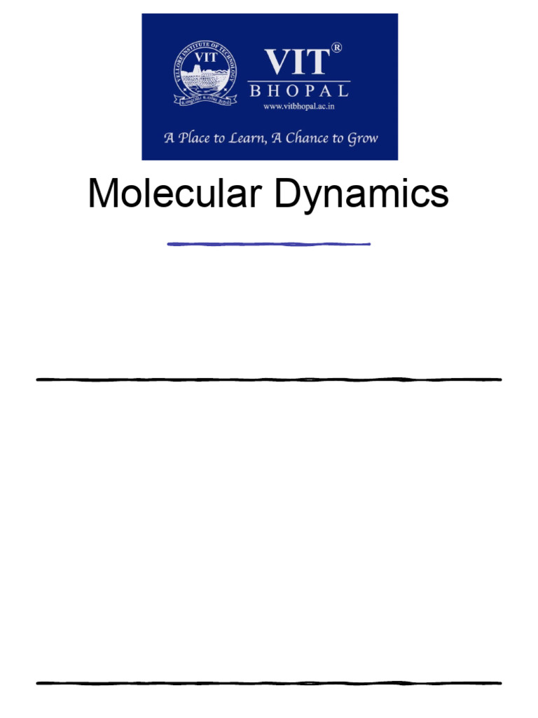 Understanding Molecular Dynamics Simulations | PDF | Molecular Dynamics ...