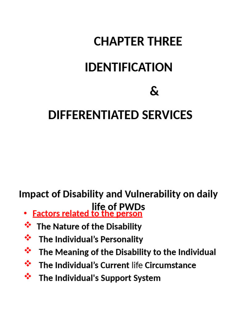 Impact of Disability on Daily Life | PDF | Disability | Inclusion ...