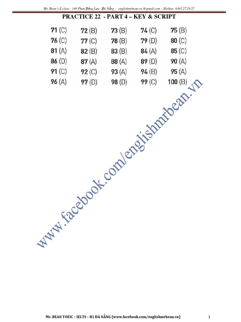 Practice 22 - Part 4 - Key & Script | PDF