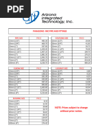 RSC Pipe Price List and Sizes | PDF