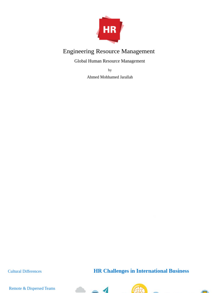 Global HR Management Strategies Explained | PDF | Human Resource ...