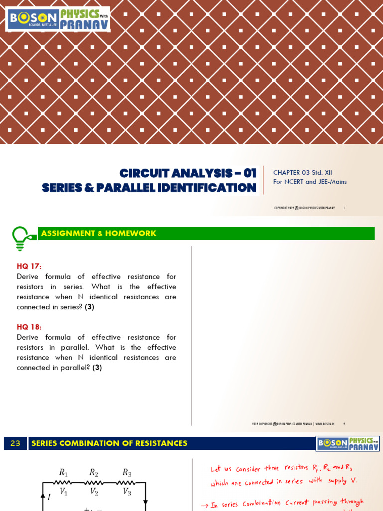 05 - Circuits Analysis - Series & Parallel Identification | PDF ...