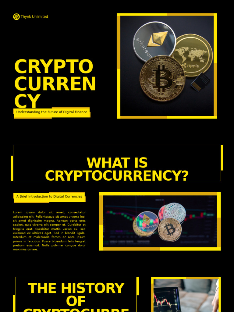 Black Yellow Simple Modern Cryptocurrency Presentation | PDF | Payments |  Service Industries