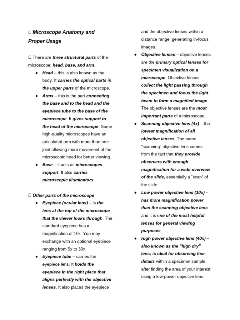 HAPP111 Reviewer Microscope | PDF | Microscope | Optical Devices