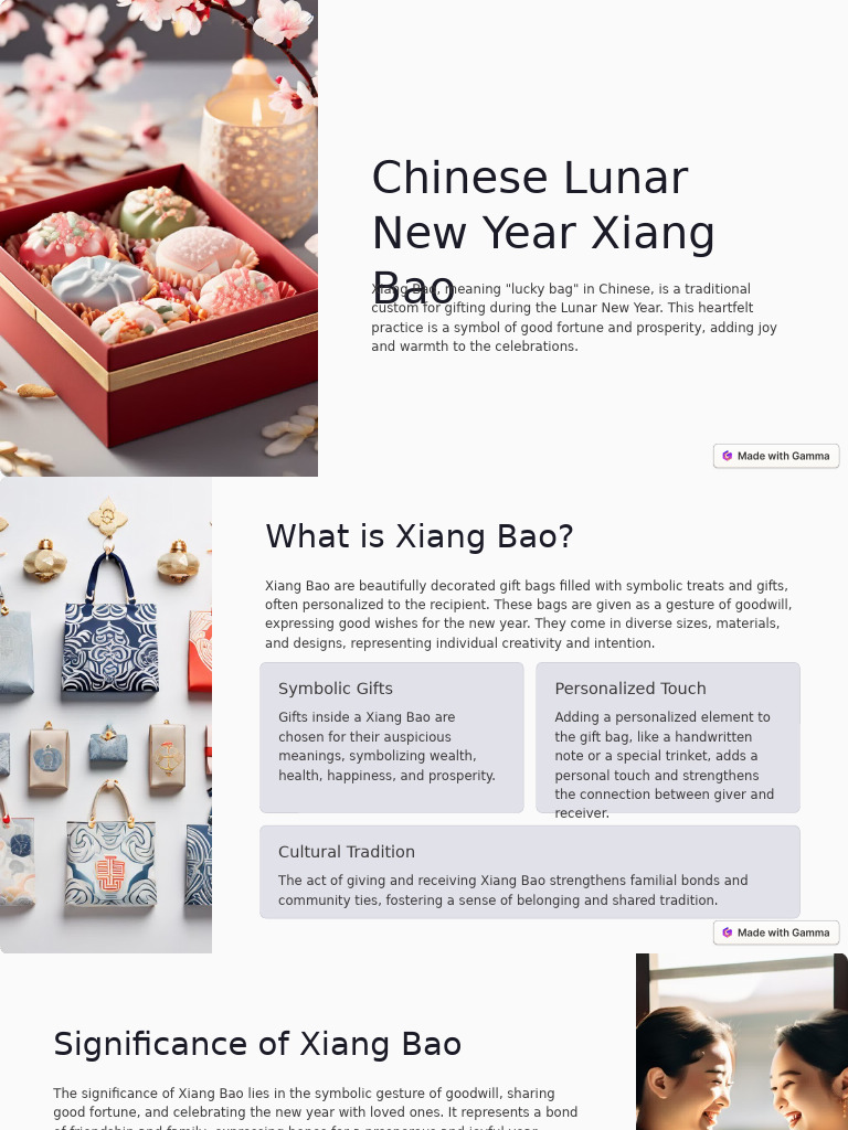 Understanding Xiang Bao for Lunar New Year | PDF | Gift