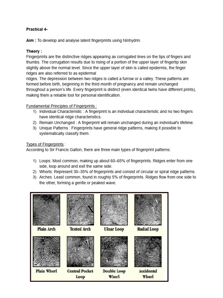 Forensic Science Practical Sem 3 | PDF | Fingerprint | Chemical Substances