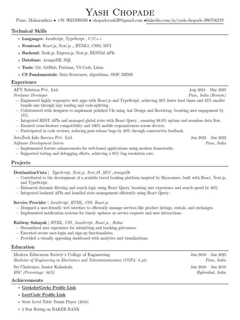 YashChopade_9021938350 | PDF | Databases | Java Script