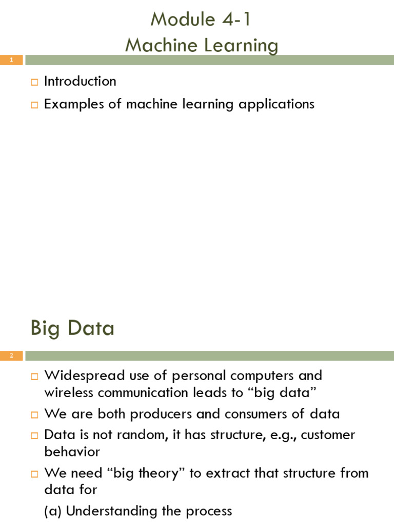 Examples of Machine Learning Applications | PDF | Machine Learning ...