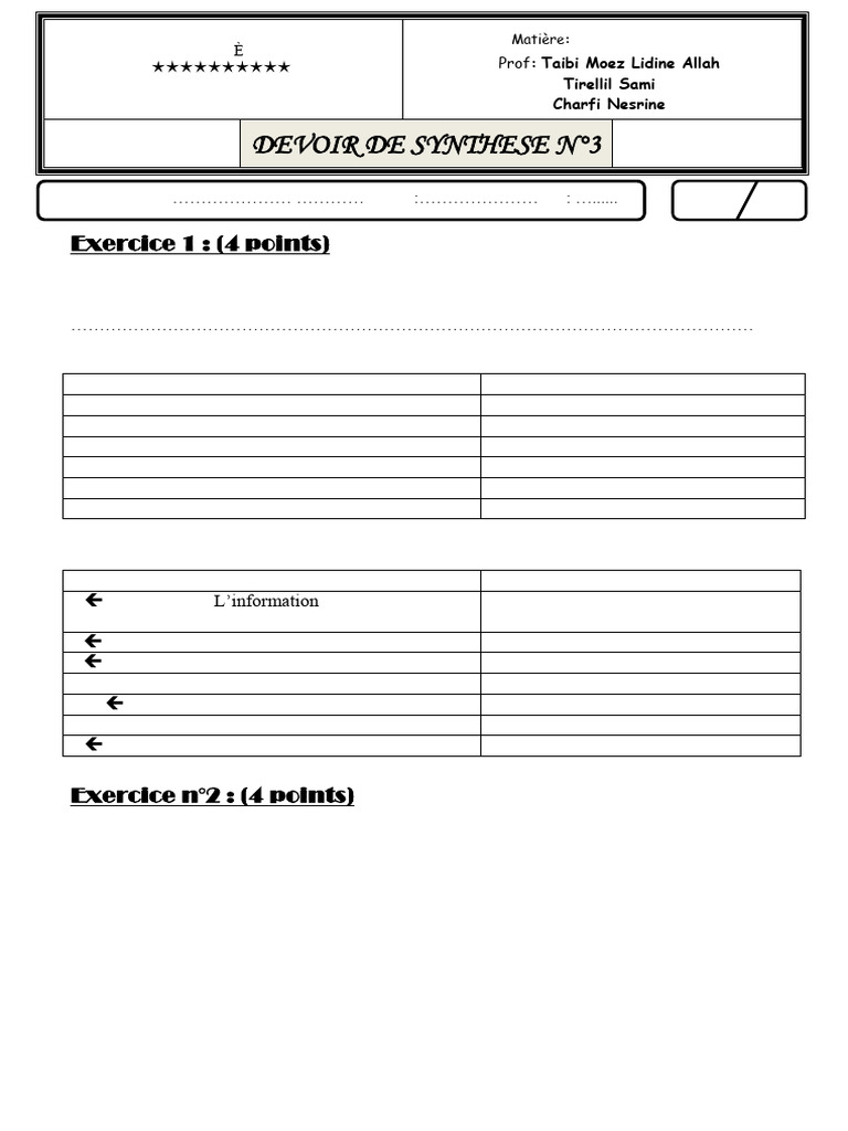Exercice de programmation en informatique | PDF