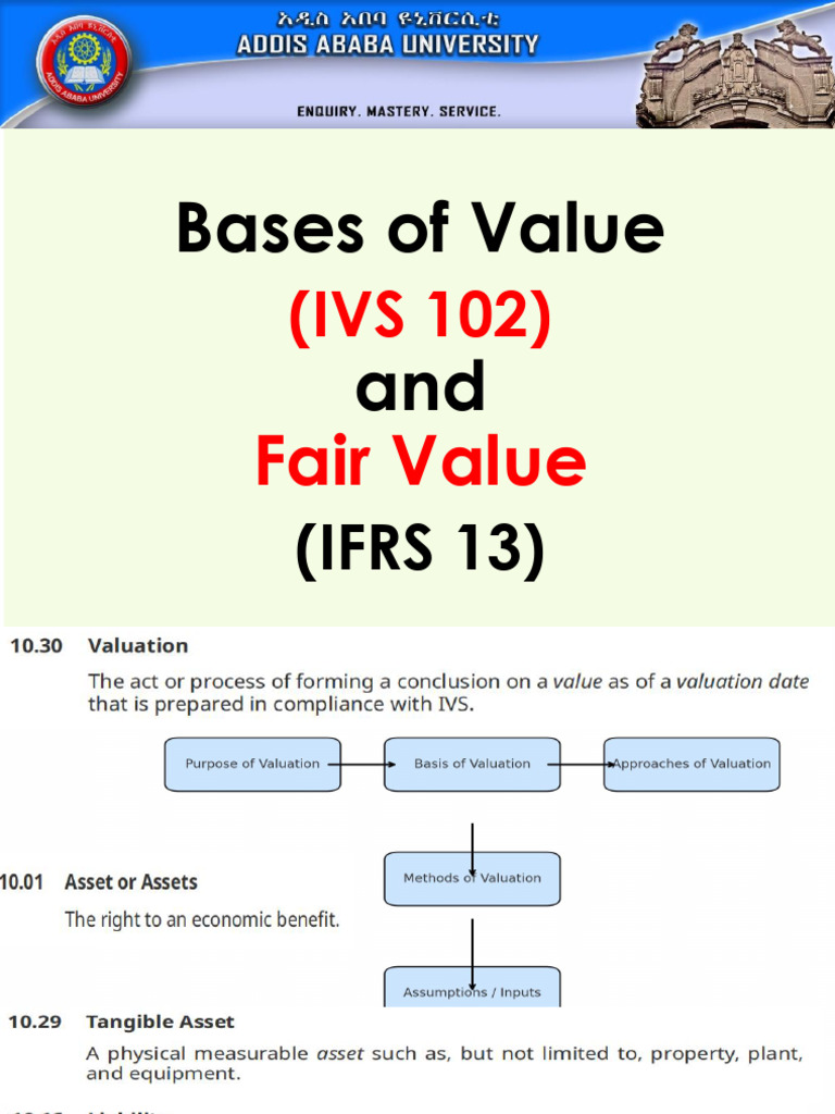 Basis of Valuation and IFRS 13 Fair Value Measurement | PDF | Fair ...