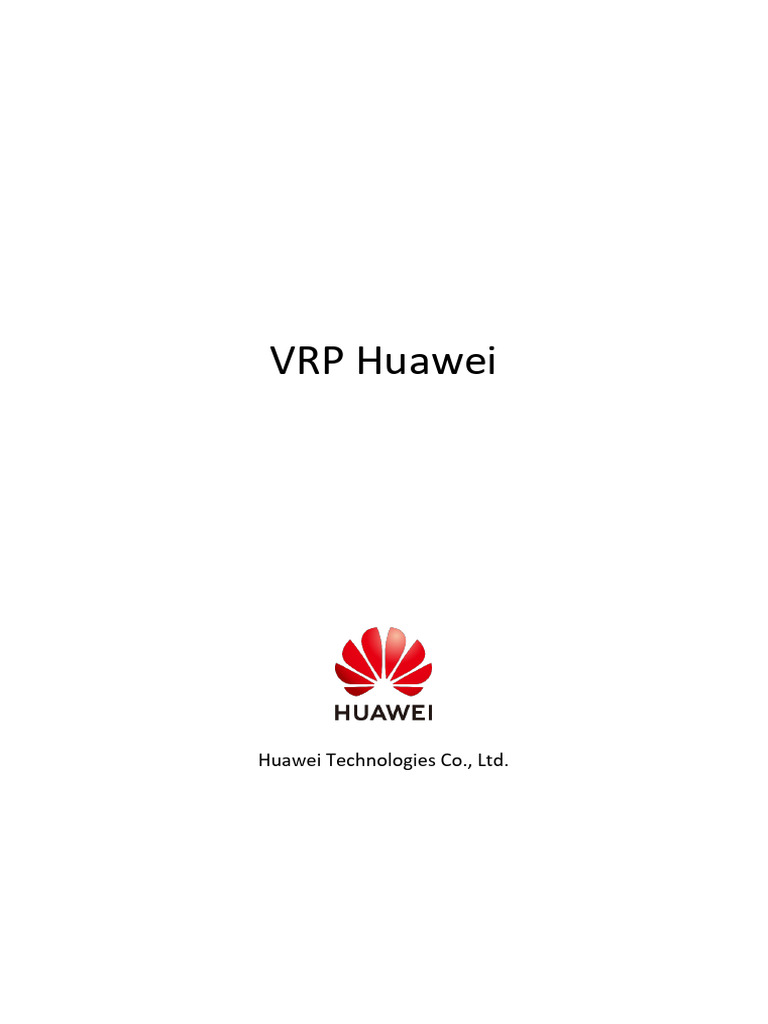 Noções Básicas da VRP da Huawei | PDF | Armazenamento de dados de ...