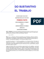 Codigo Sustantivo Del Trabajo