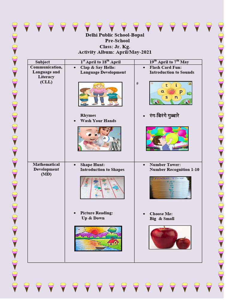 1617339360568-Jr_Kg_Activity_Album_April_2021_ | PDF