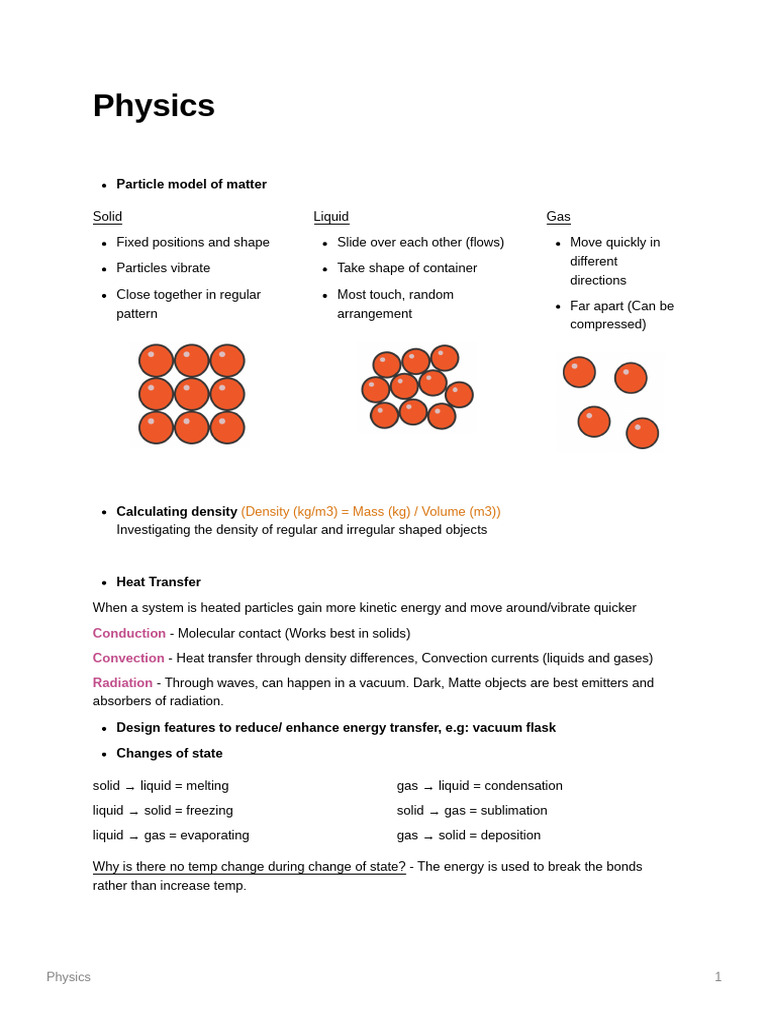 Physics end of yr | PDF | Gases | Buoyancy