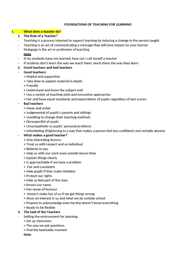 Essentials of Effective Teaching Methods | PDF | Teachers | Learning