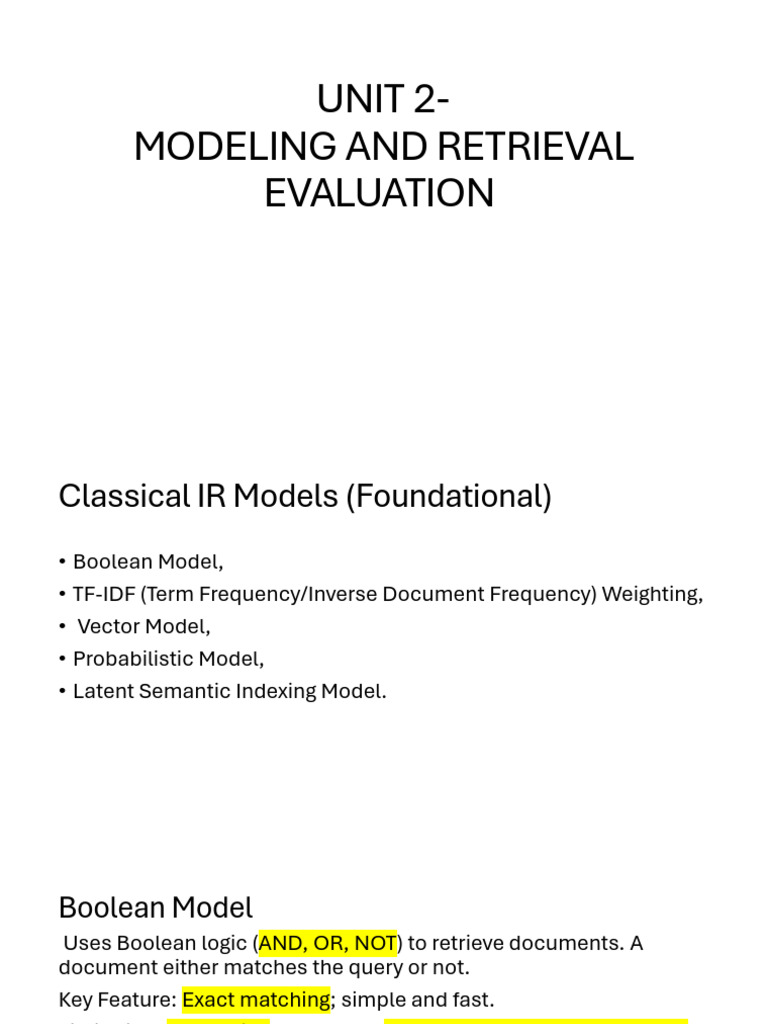 Classical IR Models Overview | PDF | Information Retrieval ...