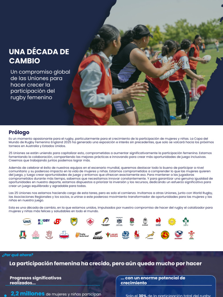 Crecimiento del Rugby Femenino Global | PDF | Fútbol rugby