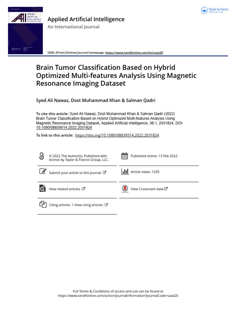 Brain Tumor Classification via MRI Analysis | PDF | Image Segmentation ...