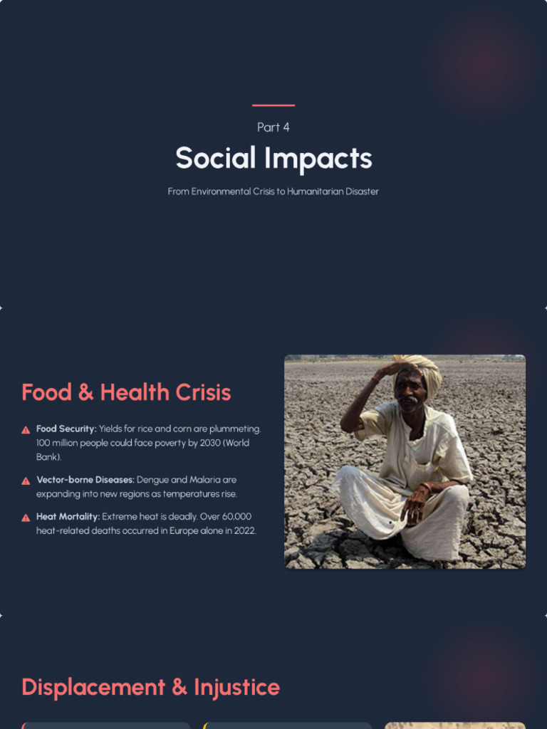 Climate Change - Social Impacts | PDF