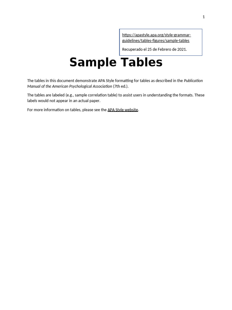 6 Plantilla Sample-tables | PDF | Standard Deviation | Descriptive ...