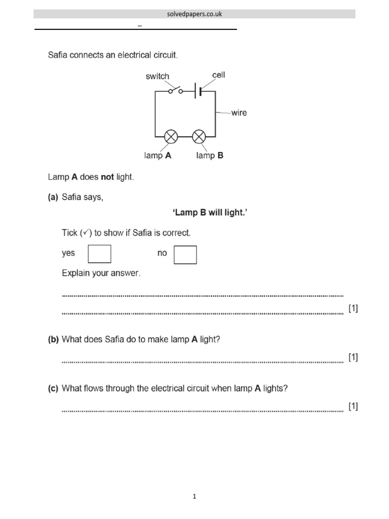 CP2217PT Electricity and Making Circuits Checkpoint Primary Physics | PDF