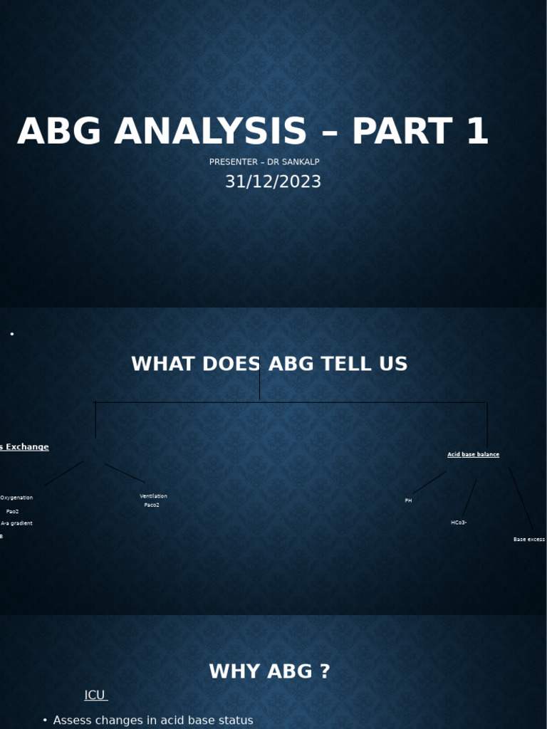 Understanding Arterial Blood Gas Analysis | PDF | Clinical Medicine ...