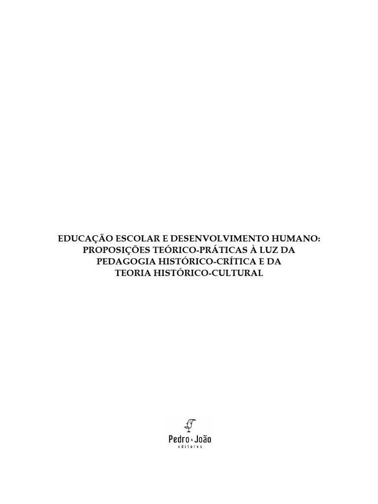 Educação e Desenvolvimento Humano Crítico | PDF | Aprendizado | Pedagogia
