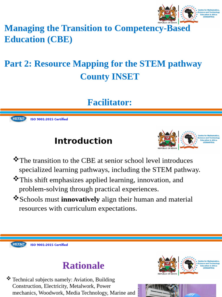 Resource Mapping for STEM CBE Transition | PDF