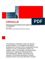 Oracle R12 Upgrade Planning