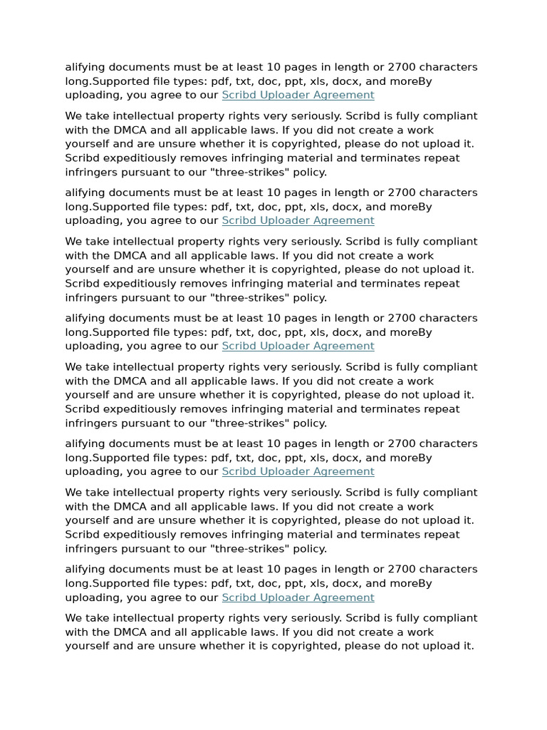 Scribd Document Upload Guidelines | PDF | Scribd | Digital Millennium ...