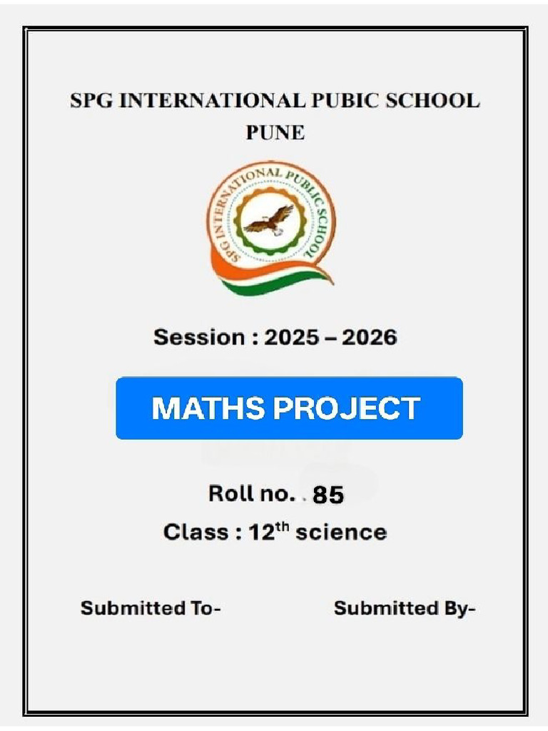 Maths Project | PDF