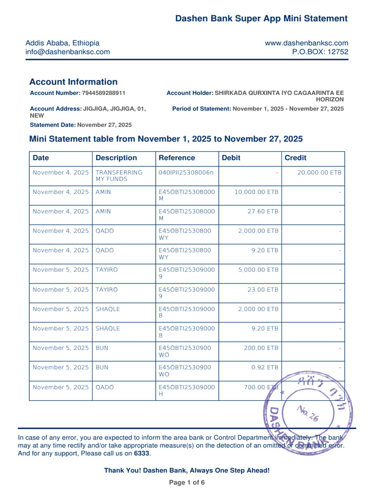 Ministatement 337057034552333837944589288911 01112025 27112025 ...