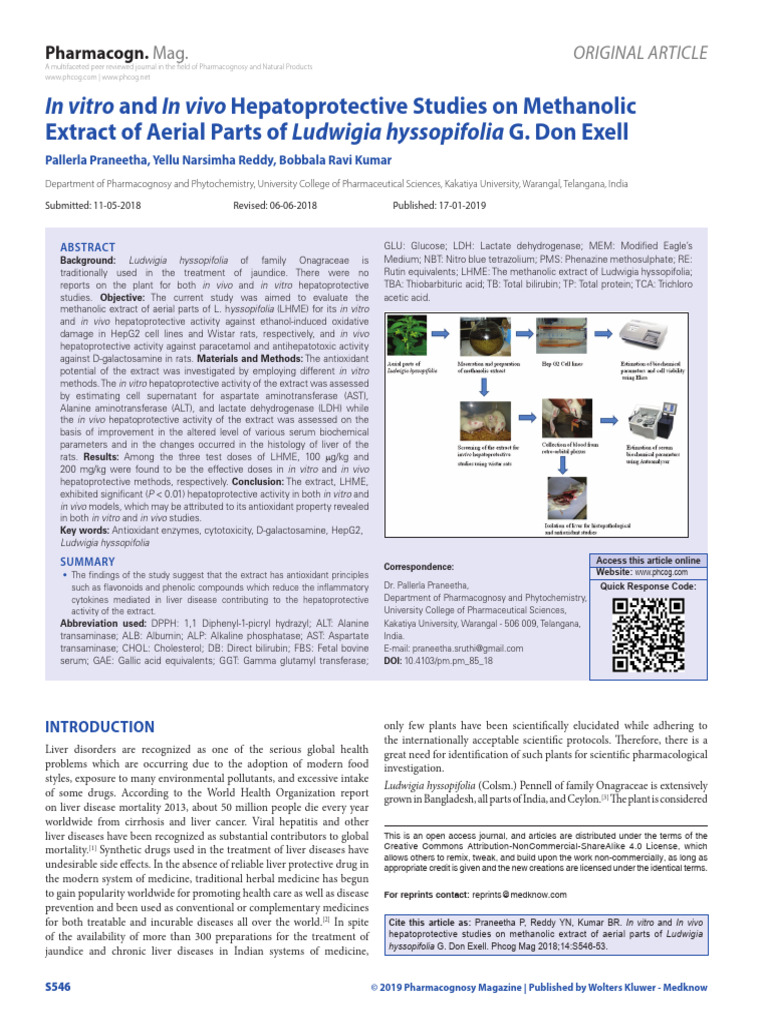 Measuring Hepatic Metabolic Enzyme Activities (ALT, AST, LDH) 3 | PDF ...