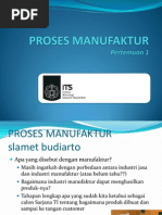 Download Week01PengantarProsesManufaktur by Hana Budi Setyowati SN96247851 doc pdf
