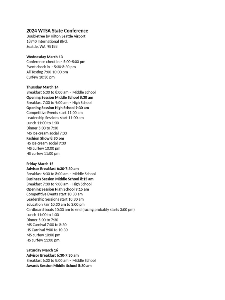 Basic+Conference+Schedule 4 | PDF