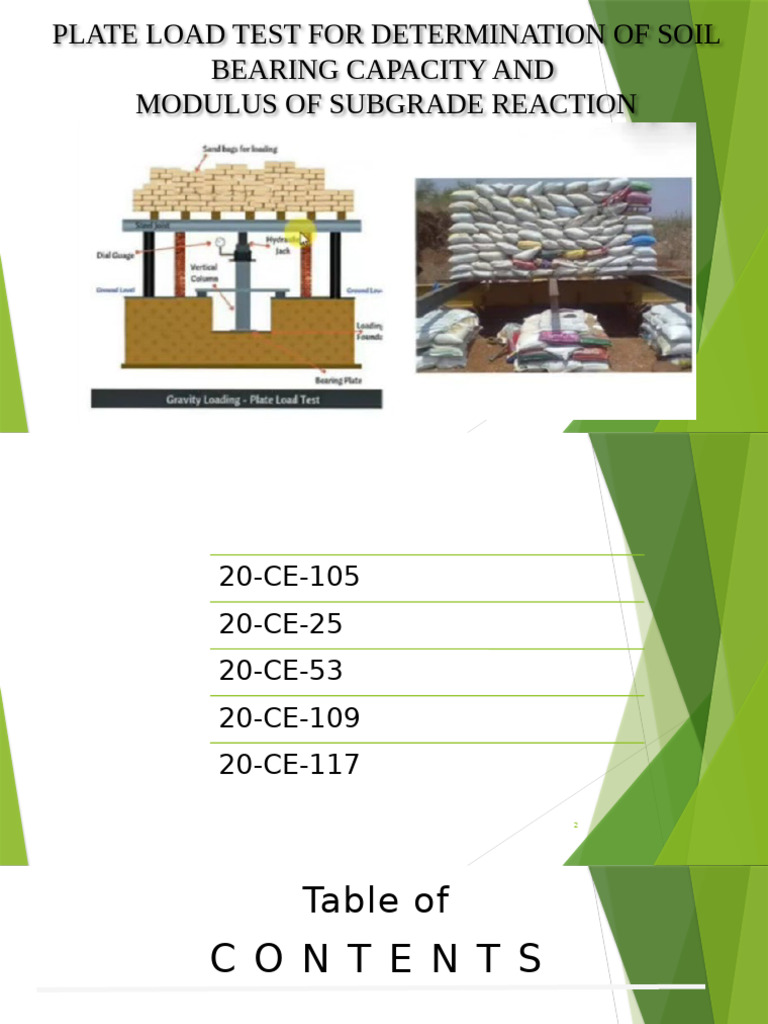 Soil Bearing Capacity Plate Load Test | PDF | Foundation (Engineering ...