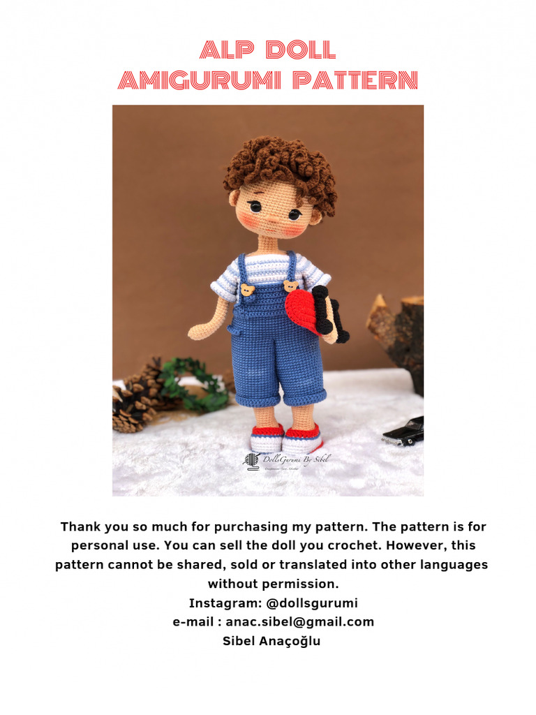Amigurumi Alp Doll Crochet Pattern | PDF | Crochet | Amigurumi