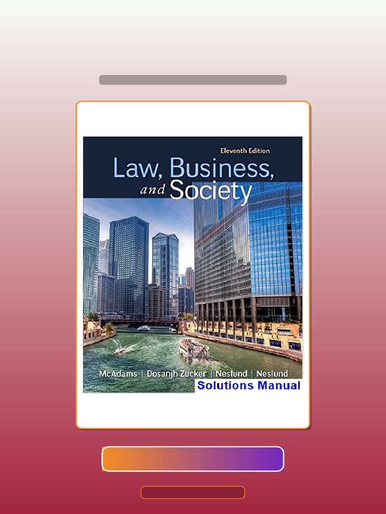 Law Business and Society 11th Edition McAdams Exam Prep | PDF | Educational Assessment