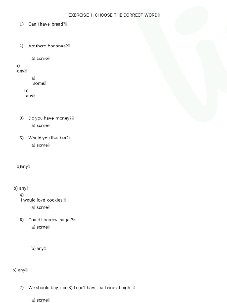 Series of Exercises | PDF