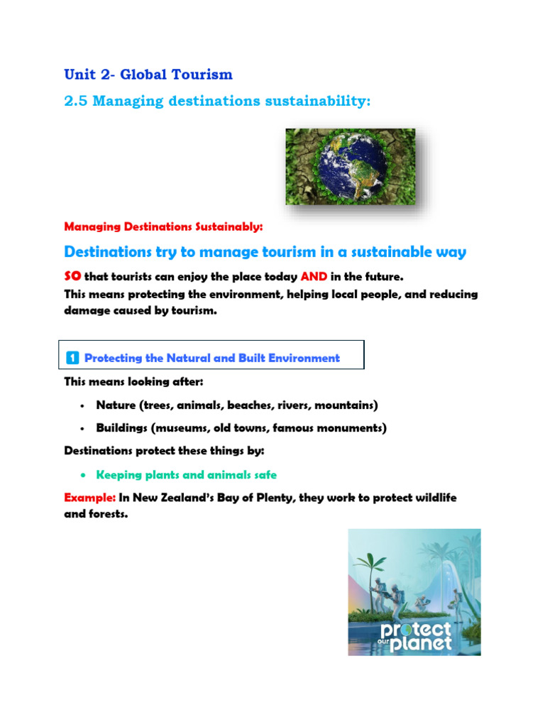 Sustainable Tourism Management Guide | PDF | Tourism | Waste