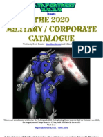 Cyberpunk 2020 - Datafortress 2020 - Corporate-Military Catalog