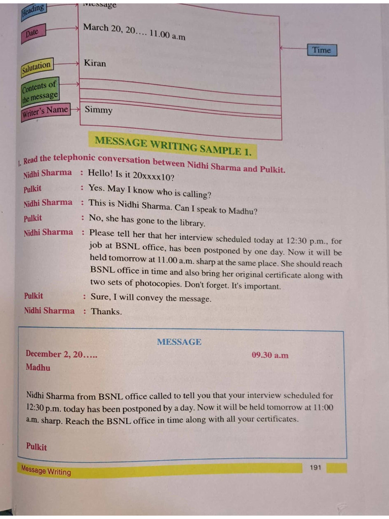 Messages | PDF