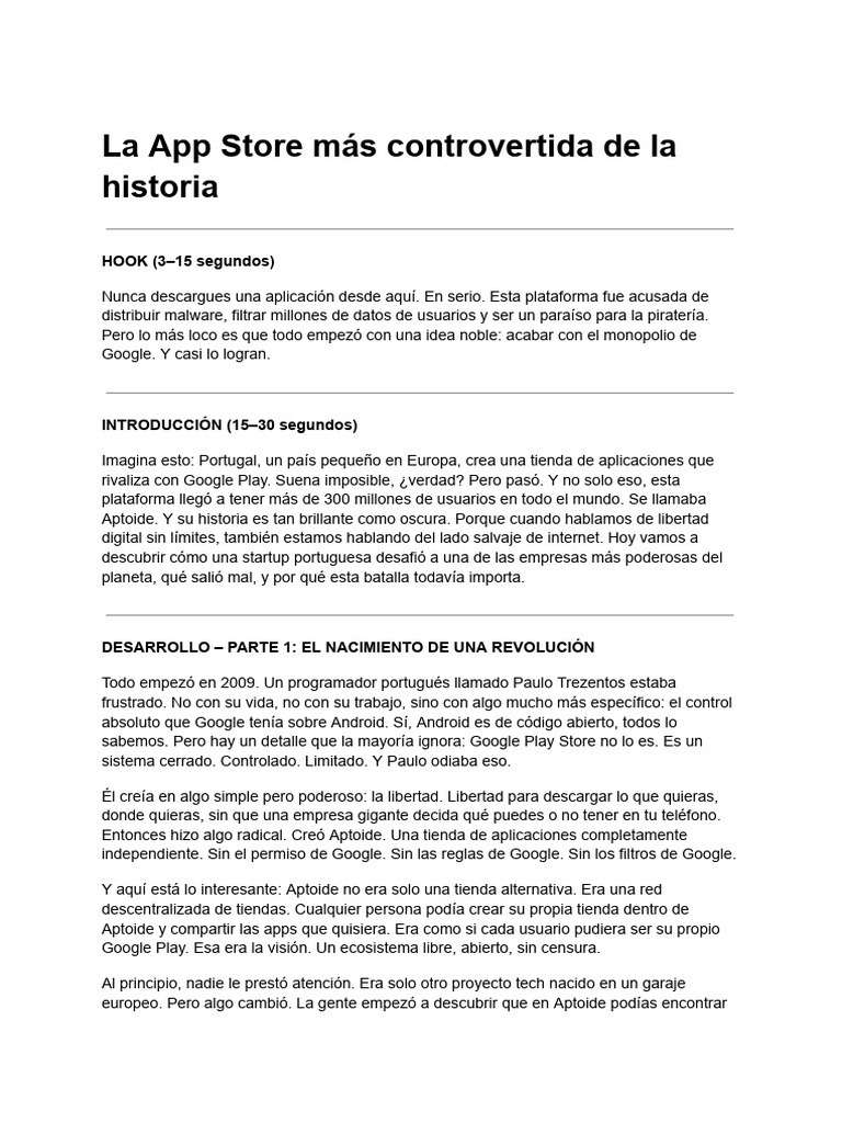 La App Store Más Controvertida de La Historia | PDF | Google Play ...