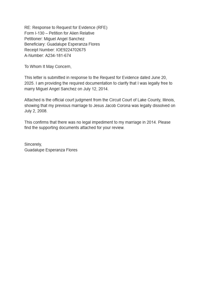 Response to RFE | PDF